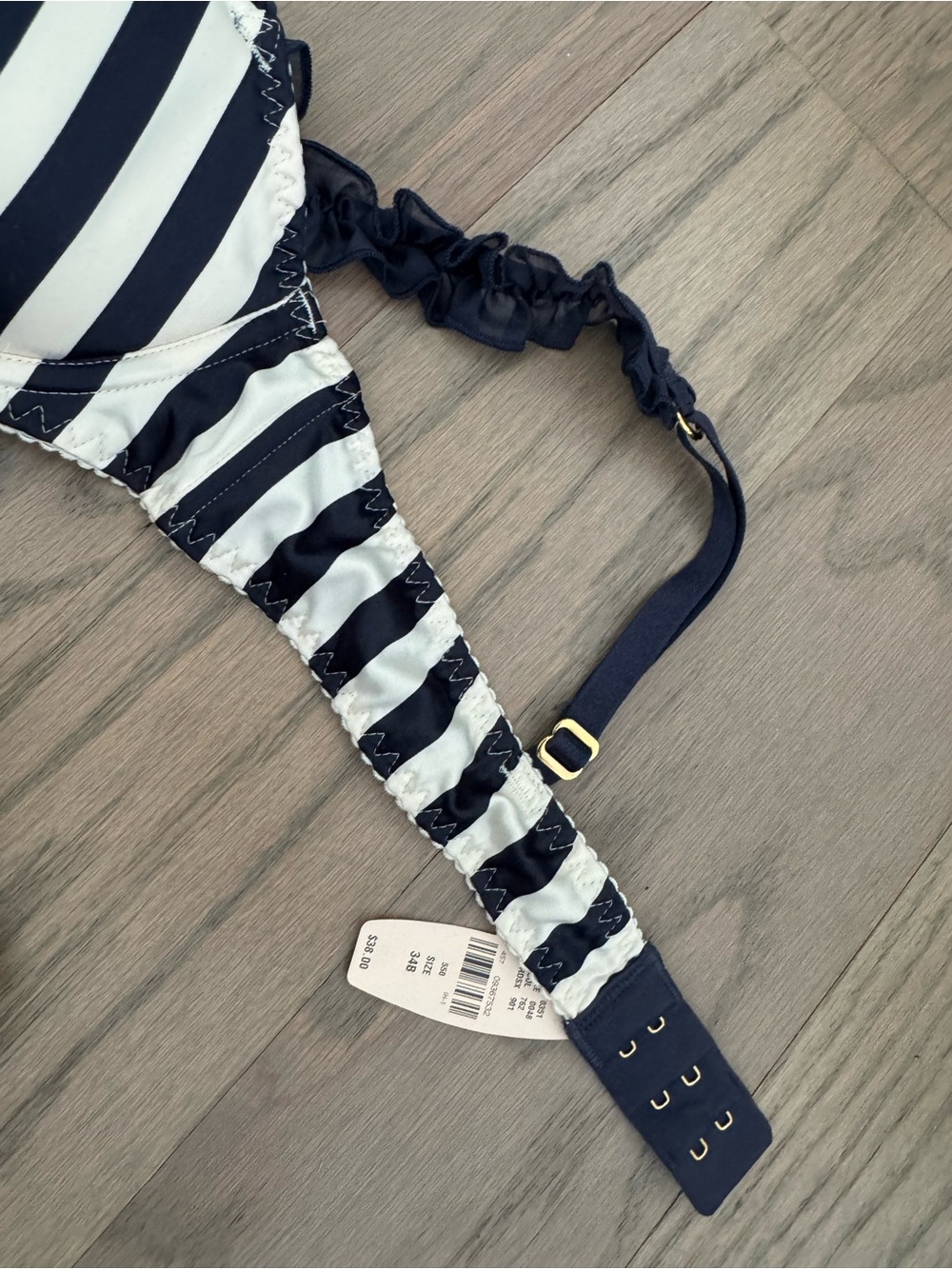 NWT Victoria’s Secret Striped Navy and White Lingerie Set. - Picture 7 of 7